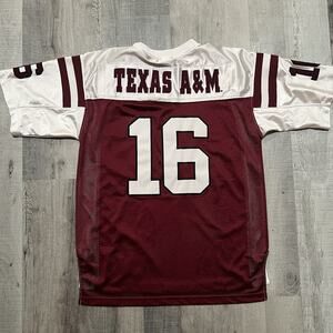 Vintage Texas A&M Aggies College Football Jersey Red NCAA Team Edition #16 Sz M